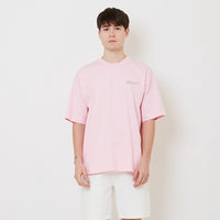 Men Embroidery Oversized Tee - Pink - SM2510171B