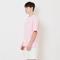 Men Embroidery Oversized Tee - Pink - SM2510171B