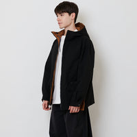 Men Reversible Parka - Brown - SM2511172A