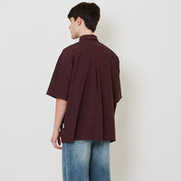 Men Oversized Shirt - Red - SM2511181A