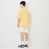 Men Slim Fit Denim Shorts - Off White - SM2511183A