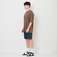 Men Slim Fit Denim Shorts - Dark Blue - SM2511183C