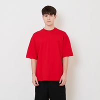 Men Oversized Roman Knit Top - Red - SM2511185D