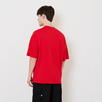 Men Oversized Roman Knit Top - Red - SM2511185D