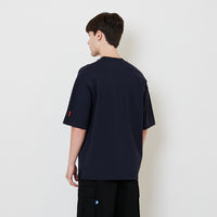 Men Oversized Roman Knit Top - Navy - SM2511185E