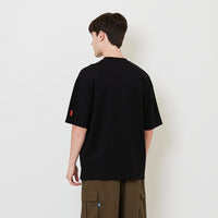 Men Oversized Roman Knit Top - Black - SM2511185F