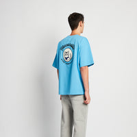 Men Embroidery Oversized Tee - Blue - SM2511188B