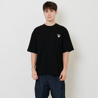 Men Embroidery Oversized Tee - Black - SM2511188F