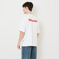 Men Embroidery Oversized Tee - Off White - SM2511189A