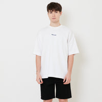 Men Embroidery Oversized Tee - Off White - SM2511190A
