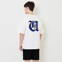 Men Embroidery Oversized Tee - Off White - SM2511190A