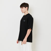 Men Printed Oversized Tee - Black - SM2511191B
