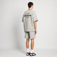 Men Sweat-Shorts - Melange Grey - SM2511193B