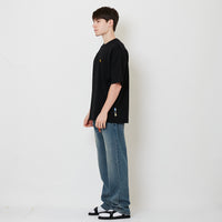 Men Straight Cut Long Jeans - Light Blue - SM2512204B