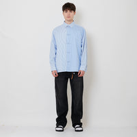 Men Straight Cut Long Jeans - Black - SM2512204D