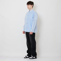 Men Straight Cut Long Jeans - Black - SM2512204D