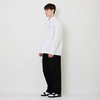 Men Wide Leg Long Pants - Black - SM2512208B