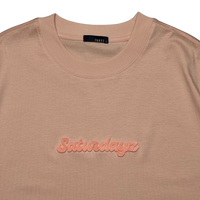Men Embroidery Oversized Tee - Salmon - SM2512209B