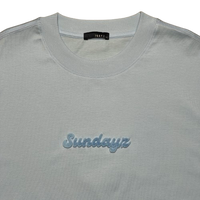 Men Embroidery Oversized Tee - Light Blue - SM2512209C