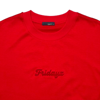 Men Embroidery Oversized Tee - Red - SM2512209E