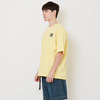 Men Embroidery Oversized Tee - Yellow - SM2512210B