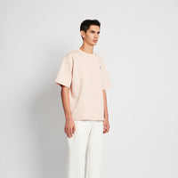 Men Embroidery Oversized Tee - Salmon - SM2512211B