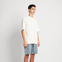 Men Embroidery Oversized Tee - Off White - SM2512212A