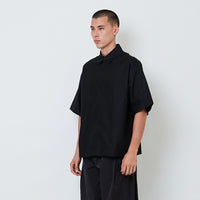 Men Oversized Shirt - Black - SM2601002D