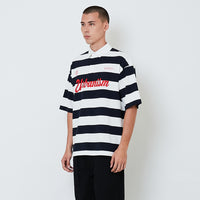 Men Oversized Stripe Top - Off White - SM2601003A