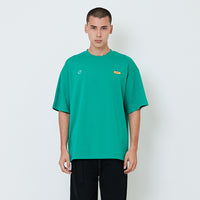 Men Printed Oversized Tee - Lime - SM2601009C