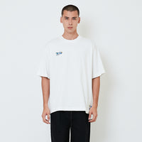 Men Printed Oversized Tee - Off White - SM2601010A