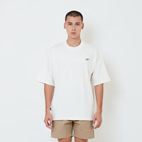 Men Printed Oversized Tee - Off White - SM2601011A