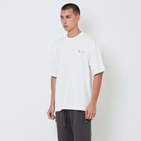 Men Printed Oversized Tee - Off White - SM2601013A