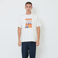 Men Graphic Tee - Off White - SM2601055A