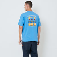 Men Graphic Tee - Violet - SM2601056A