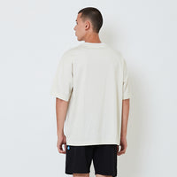 Men Essential Oversized Pocket Tee - Beige - SM2602024B