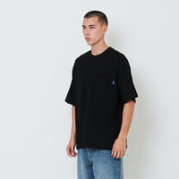 Men Essential Oversized Pocket Tee - Black - SM2602024D