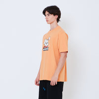 Men Graphic Tee - Orange - SM2602068B