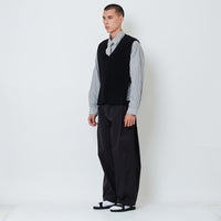 Men Wide Leg Long Pleated Pants - Metal - SM2602080B
