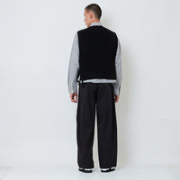 Men Wide Leg Long Pleated Pants - Metal - SM2602080B