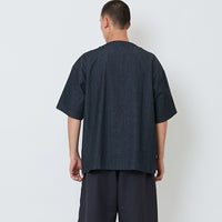 Men Embroidery Baseball Shirt - Black - SM2603030B