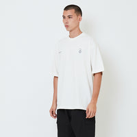 Men Printed Oversized Tee - Off White - SM2603038A