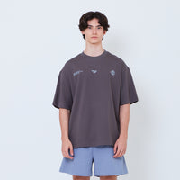 Men Printed Oversized Tee - Metal - SM2603041E