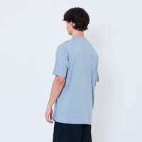 Men Graphic Tee - Dusty Blue - SM2603070B