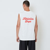 Men Printed Oversized Sleeveless Top - Off White - SM2604048A