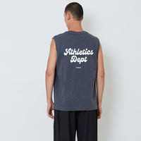 Men Printed Oversized Sleeveless Top - Metal - SM2604048B