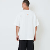 Men Printed Oversized Tee - Off White - SM2604049A