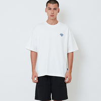 Men Embroidery Oversized Tee - Off White - SM2604052A