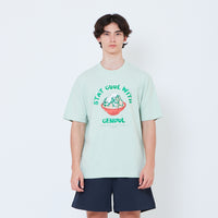 Men Graphic Tee - Light Green - SM2604072B