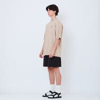Men Textured Board Shorts - Black - SM2605064D